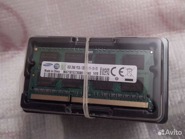 Новая Samsung 8Gb (ddr3l PC3L 12800s so-dimm)