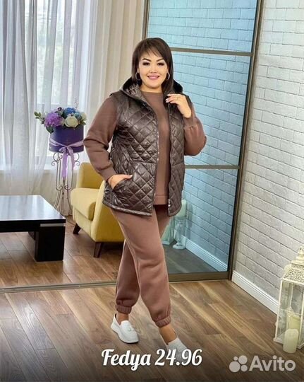 Спортивный костюм женский тройка от 50 до 62