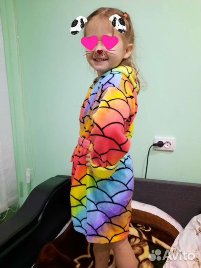 Халат детский теплый банный