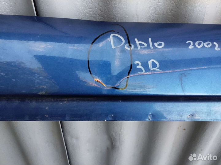 Дверь задния правая на Fiat Doblo