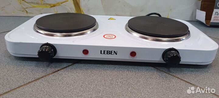 Плитка электрическая двухконфорочная Leben