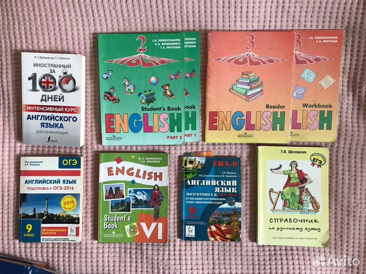 Учебные пособия и учебники по английскому языку