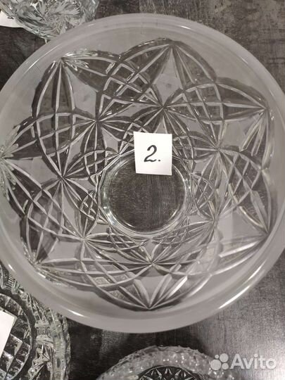Хрустальные салатники СССР