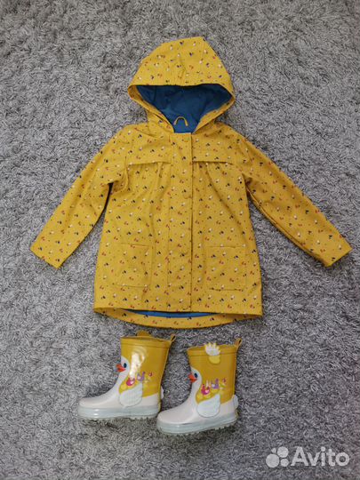 Плащ-дождевик Mothercare+ резиновые сапожки