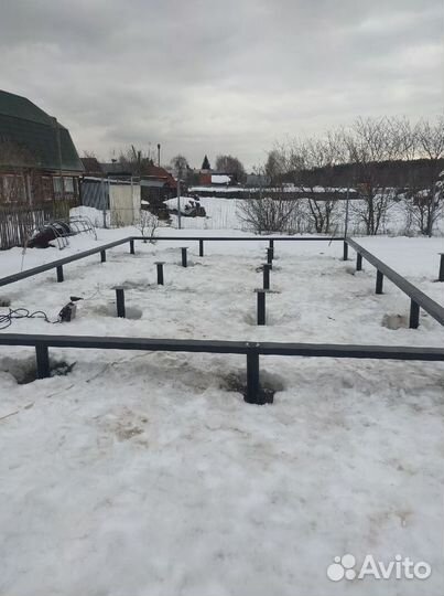 Свайно винтовой фундамент под ключ