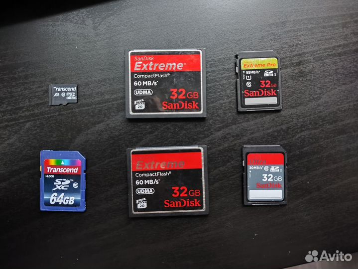 Карты памяти Sandisk (SD, CF)