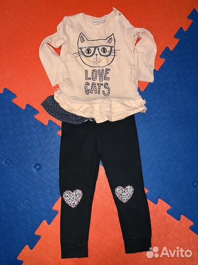 Вещи пакетом для девочки 86-92