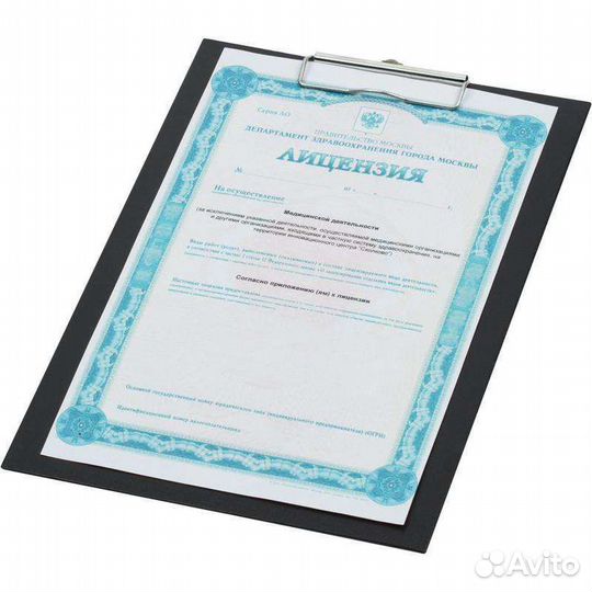 Папка планшет с зажимом Attache A4 черная