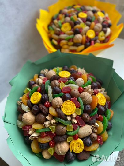 Съедобные букеты из сухофруктов