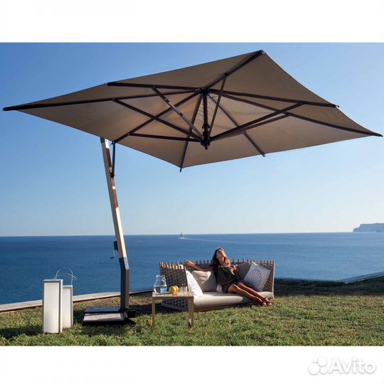 Усиленные боковые зонты для летнего кафе 2х2