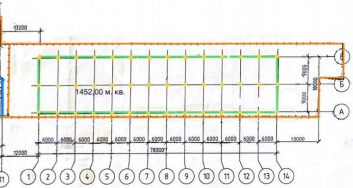 Свобод. назначения, производство, магазин 1400 м²