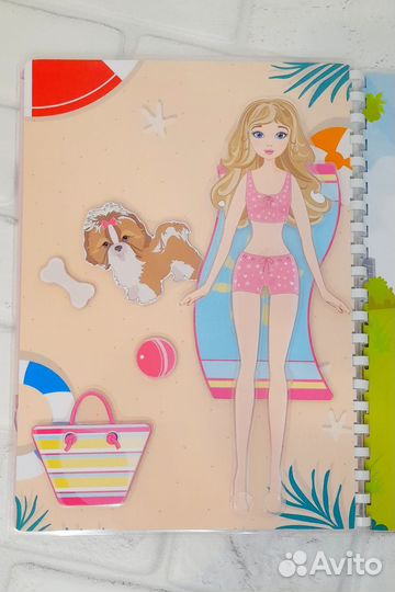 Барби альбом игра на липучках