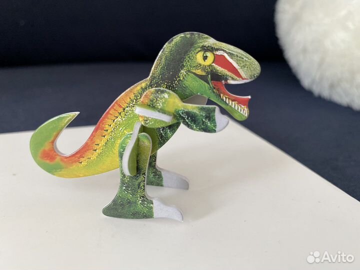 Конструктор динозавр бумажный