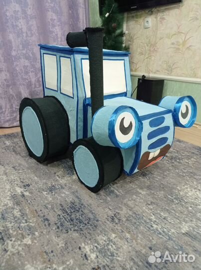 Синий трактор