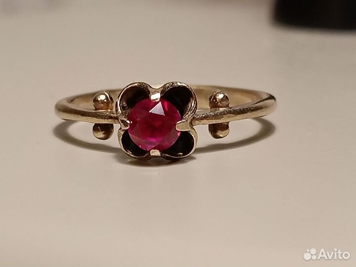 Кольцо позолоченное (серебряное)