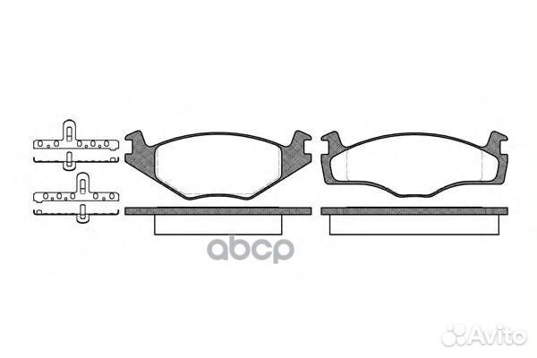 Колодки тормозные 017110 Remsa