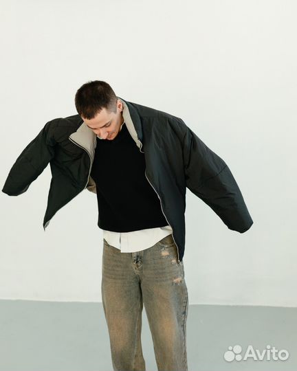 Куртка мужская демисезонная оверсайз