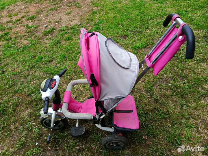 Детский велосипед с родительской ручкой