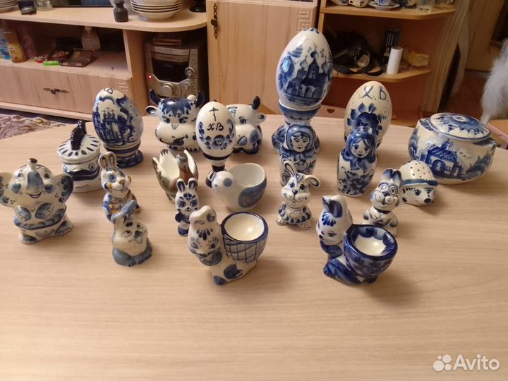 Пасхальная посуда гжель