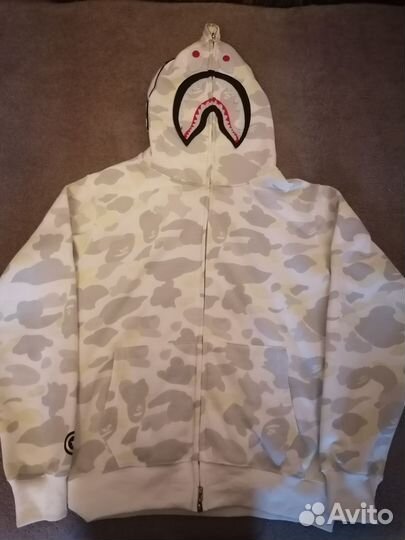 Зип худи толстовка bape shark