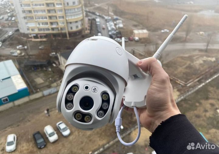 Комплект видеонаблюдения wifi+карта 64 гб