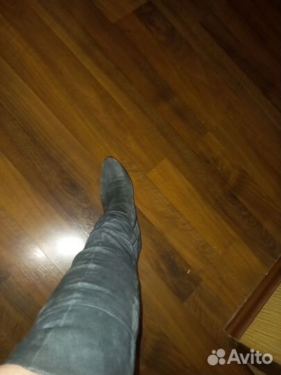 Зимние женские сапоги 38 натуральная замша
