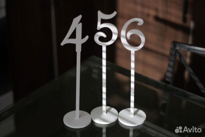 Цифры Номерки на стол Свадьба Декор