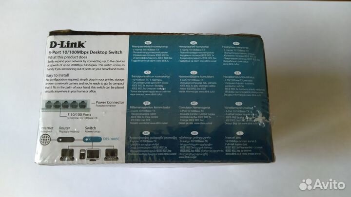 Новый Коммутатор D-link DES-1005С / свитч