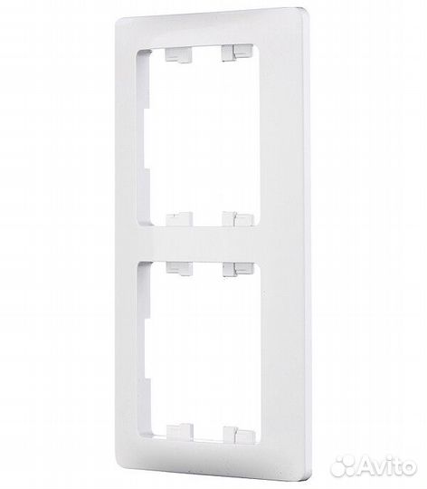 Рамка Systeme Electric Glossa GSL000102 двухместная горизонтальная белая