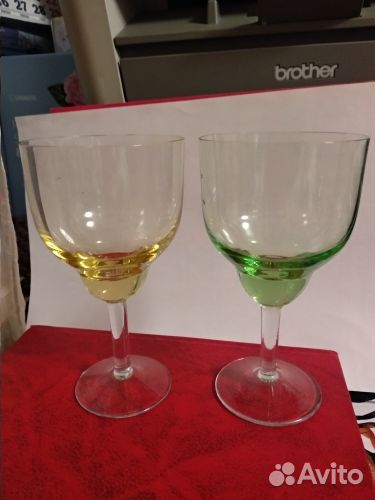 Фужеры цветное стекло СССР