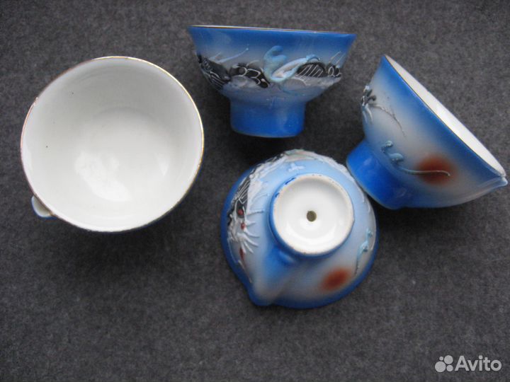 Набор поющий для сакэ Kutani Япония