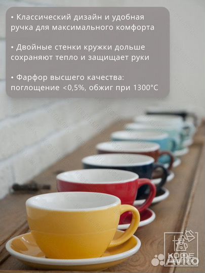 Кофейная пара Loveramics Egg 150 мл, цвет Black (Чёрный)