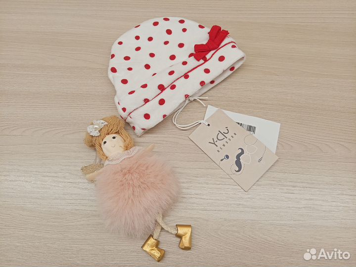 Шапочка для девочки. Размер 1 мес. Италия