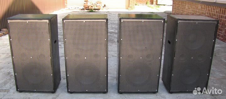 Сабвуферы F.Audio 4000W 2шт Pro Нч Колонки F12