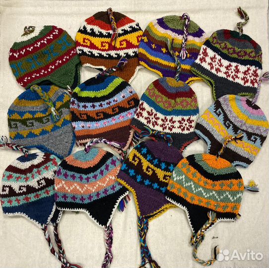 Шапка Непальская из шерсти яка флис внутри