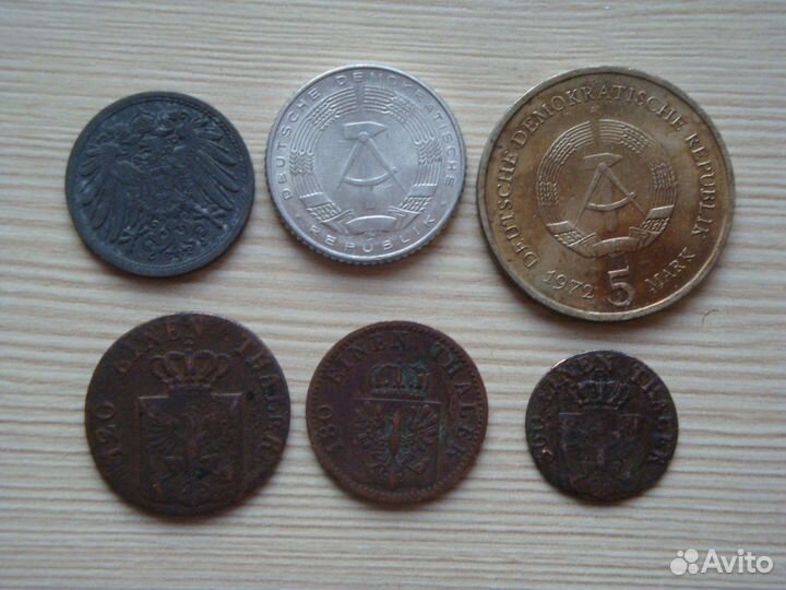 Монеты Италии, Франции, Германии, Ватикан и др