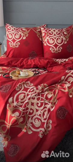 Белье постельное сатин, шёлковое