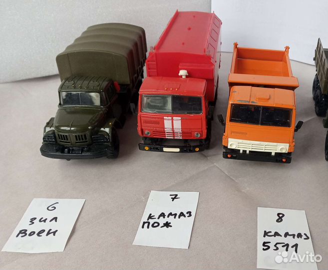Модели 1:43 камаз мчс самосвал ЗИЛ военный