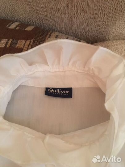 Блузка белая для девочек 152 на бирке