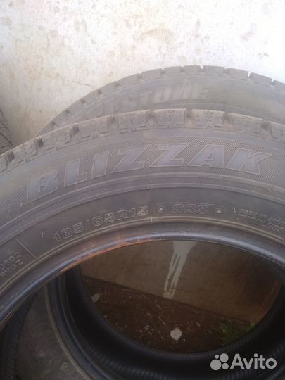 Шины 185 65 15 зима Bridgestone Blizzak Revo GZ