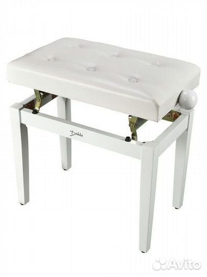 Банкетка для пианино dekko JR-40-1 WH, белая