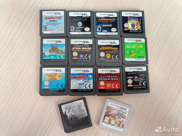 Картриджи на nintendo ds/3ds