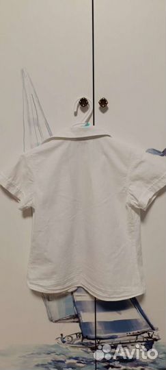Рубашка белая для мальчика 7 лет
