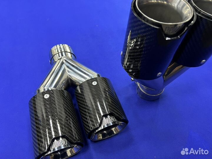 Насадки карбон М Двойные глянец Бмв G30 F10 F30