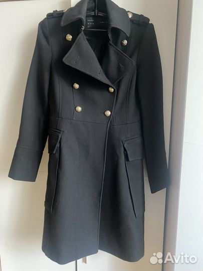 Пальто шинель бушлат zara 42