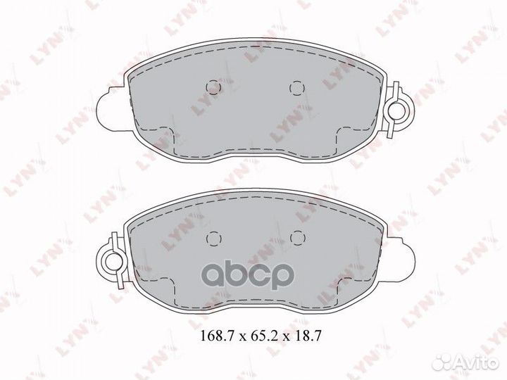 Колодки тормозные дисковые перед BD3033 LYN