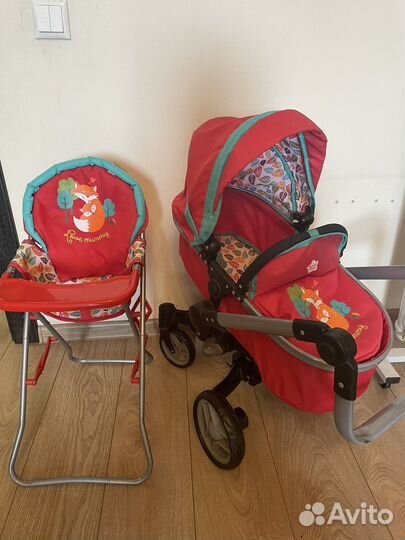 Коляска и столик для кормления Demi star