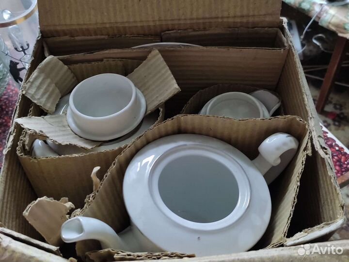 Чайно кофейный сервиз новый