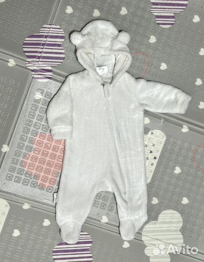 Комбинезон утепленный мишка 62