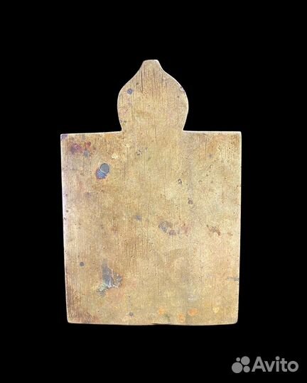 Икона меднолитая Борис и Глеб 19 век эмаь